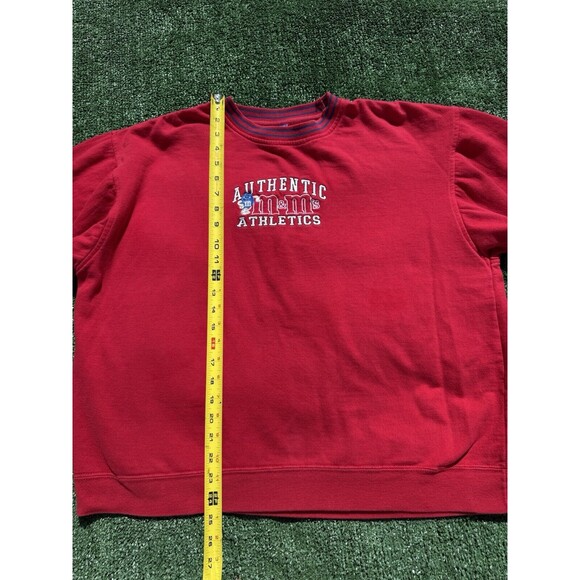Vintage 90s M&Ms Pullover Sweatshirt Red Embroidered Adult Large MnMs MARS - Picture 6 of 8